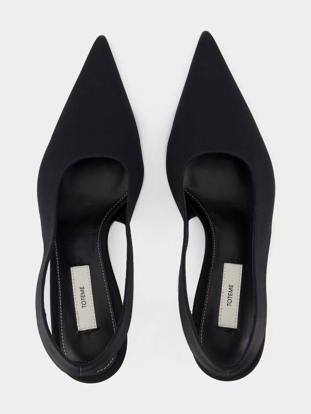 Classic Slingbacks - TOTEME - Silk - Black - TOTEME - BALAAN 4