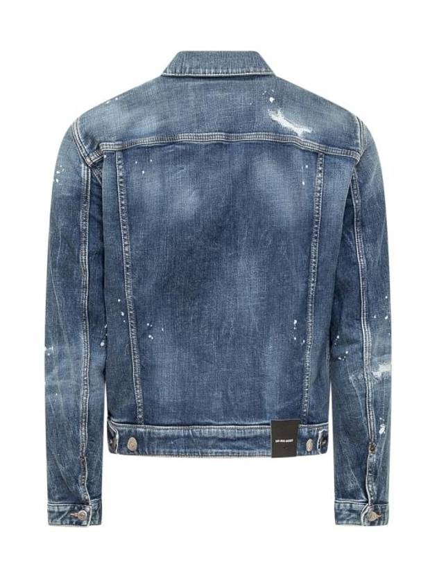 Stretch Dan Denim Jacket Blue - DSQUARED2 - BALAAN 3