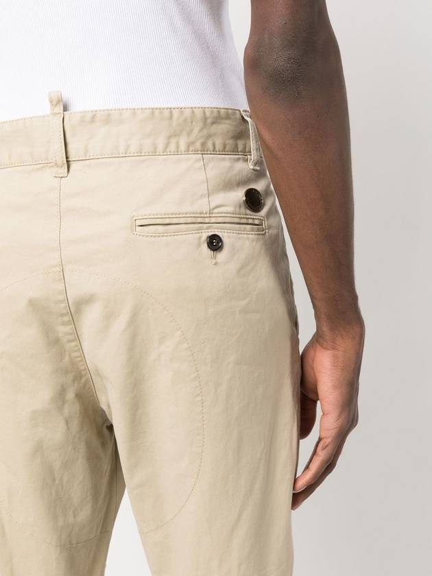 Cotton Sexy Straight Chino Pants Beige - DSQUARED2 - BALAAN 6