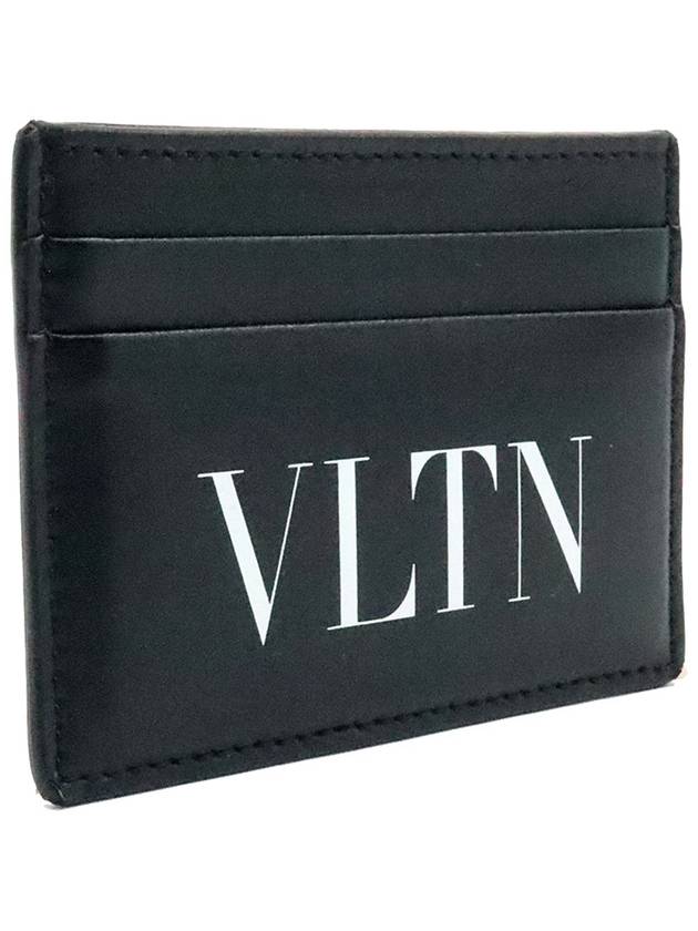 Women s Valentino 1Y2P0448LVN0NI Black Leather VLTN Card Wallet gt business Gangbuk used luxury goods - VALENTINO - BALAAN 3