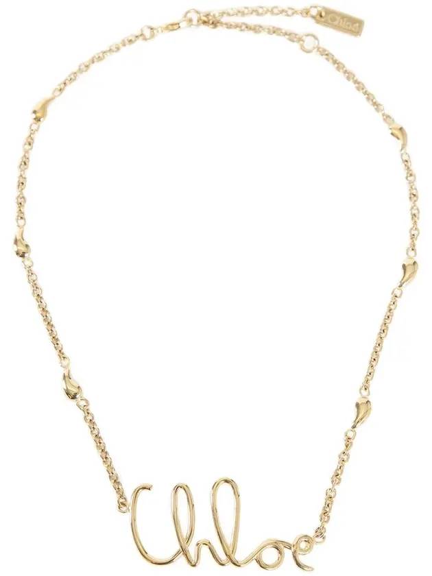 Logo Necklace Gold - CHLOE - BALAAN 1