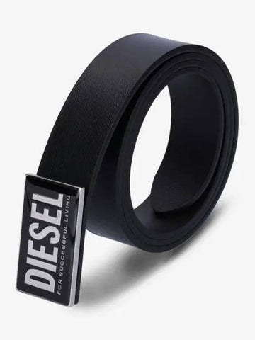 B Glossy Belt Black X09945PR227T8013 - DIESEL - BALAAN 1