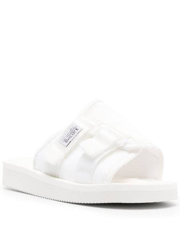 'Kaw-Cab' White Sandals With Velcro Fastening In Nylon Woman Suicoke - SUICOKE - BALAAN 1