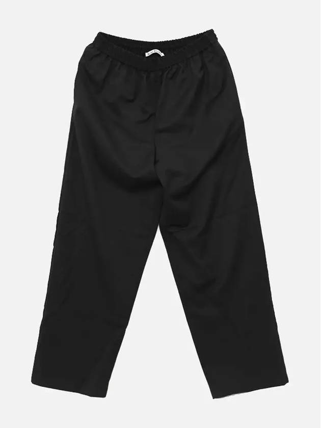 Elastic Wool Straight Pants Black - ACNE STUDIOS - BALAAN 3