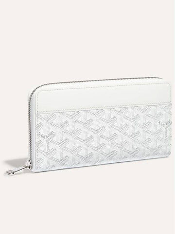 Matignon Wallet GM White Long Zipper Women Men - GOYARD - BALAAN 1