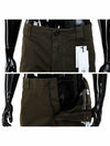 Men's Lens Satin Zipper Straight Pants Khaki - CP COMPANY - BALAAN.