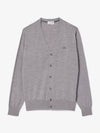 Vneck Wool Cardigan Grey - LACOSTE - BALAAN 2