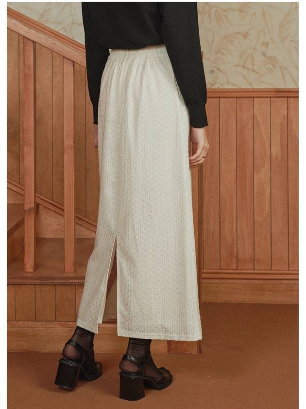 Sweet Pea Wrinkle Maxi Skirt Cream - MICANE - BALAAN 3