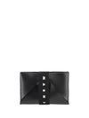 Logo Strap Leather Card Wallet Black - MARNI - BALAAN 2