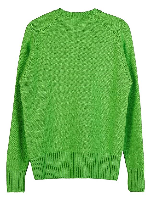 Round Neck Knit Top Green - AMI - BALAAN 3