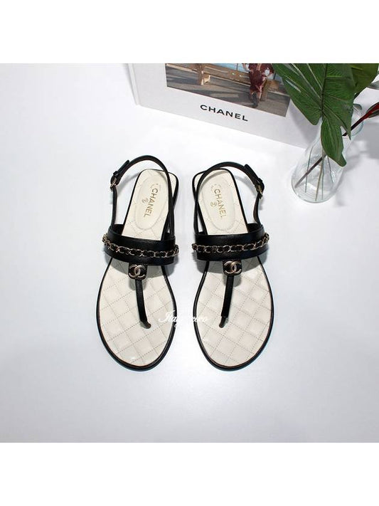 CC logo chain strap sandals G39182 X56747 94305 - CHANEL - BALAAN 2