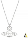 Thin Lines Flat ORB Necklace Silver - VIVIENNE WESTWOOD - BALAAN 2