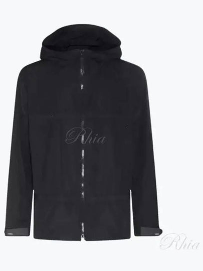 Men's Logo Applique Lightweight Windbreaker Black - BURBERRY - BALAAN 2