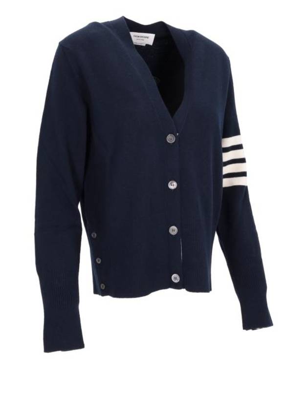 Intarsia classic cardigan navy - THOM BROWNE - BALAAN 4