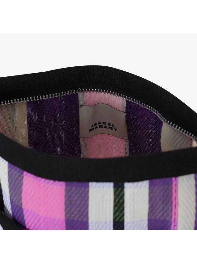 Embroidered Logo Pouch Bag Purple - ISABEL MARANT - BALAAN 5