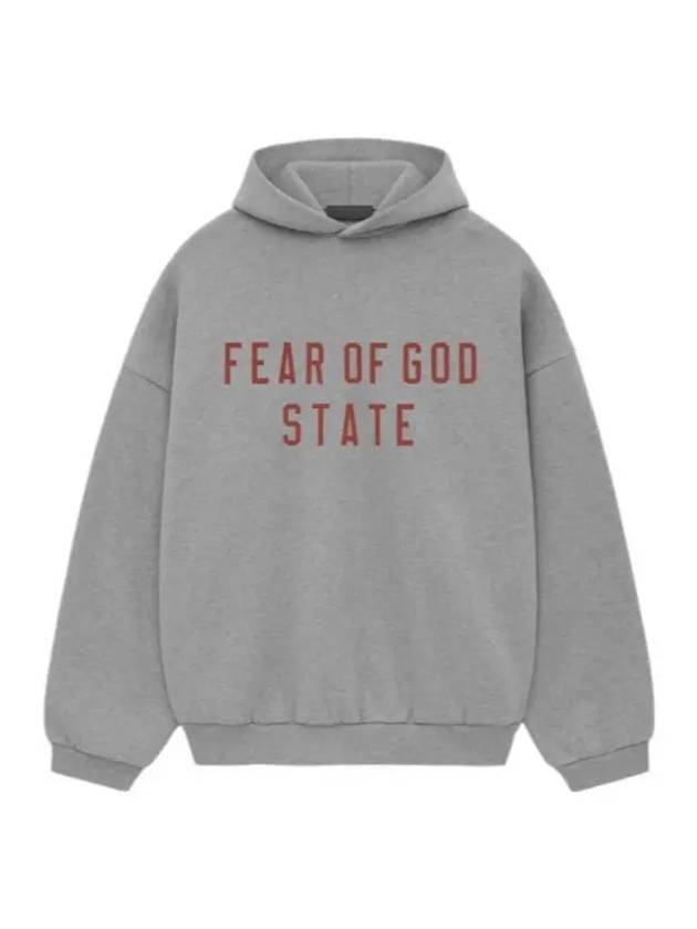 Logo Fleece Hoodie Dark Heather - FEAR OF GOD ESSENTIALS - BALAAN 2