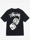 Fuzzy Dice Short Sleeve T-Shirt Black - STUSSY - BALAAN 2