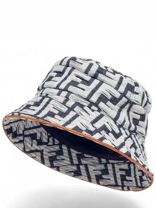 FF Denim Bucket Hat Blue - FENDI - BALAAN 2