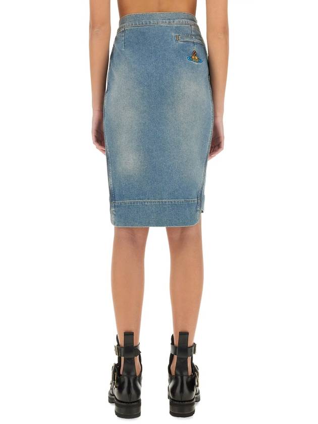 DENIM MIDI SKIRT - VIVIENNE WESTWOOD - BALAAN 3