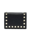 Valentino 3W2P0P39 VSH 0NO P0P39 Rockstud Half Wallet - RED VALENTINO - BALAAN 4