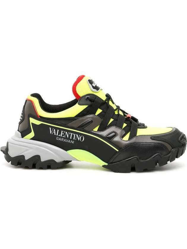 Climbers Low Top Sneakers Green - VALENTINO - BALAAN 1