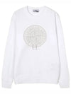Men's Industrial One Print Sweatshirt White - STONE ISLAND - BALAAN 2