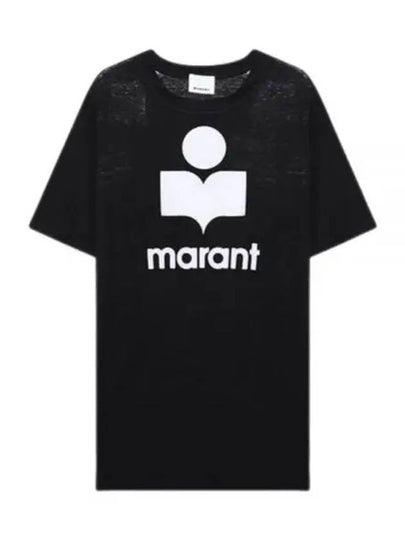 Karman Logo Short Sleeve T-Shirt Black - ISABEL MARANT - BALAAN 2