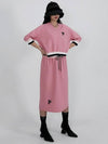 Women's Knit Sporty Set Pink - PRETONE - BALAAN 1