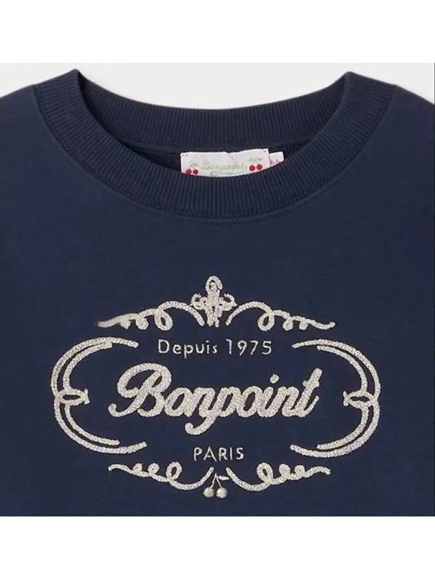 Bonpoint Tyla Sweatshirt Navy Blue W04GSWK00001 170 Italian Kids - ETC - BALAAN 3