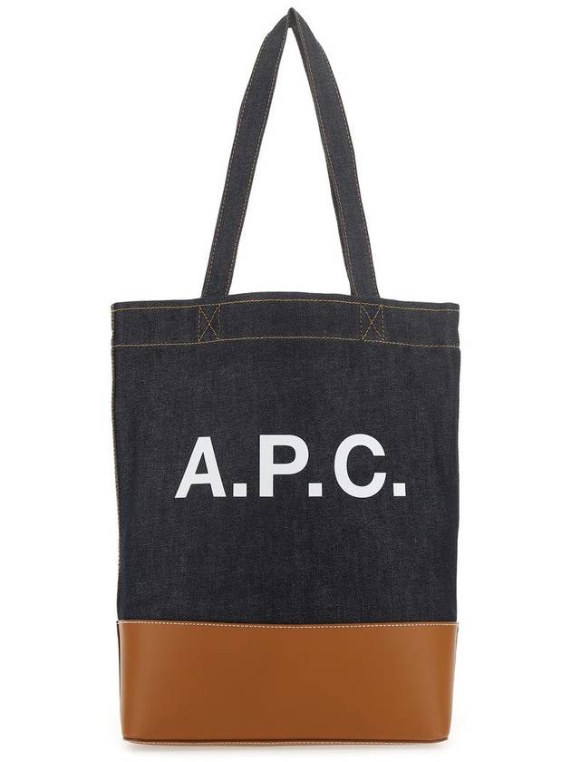 Logo Denim Axelle Tote Bag Navy - A.P.C. - BALAAN 2