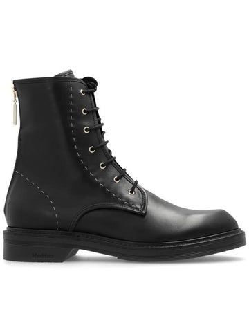 Max Mara Combat Boots, Women's, Black - MAX MARA - BALAAN 1