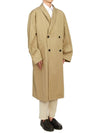 Double Breasted Wrap Collar Trench Coat Beige - LEMAIRE - BALAAN 6