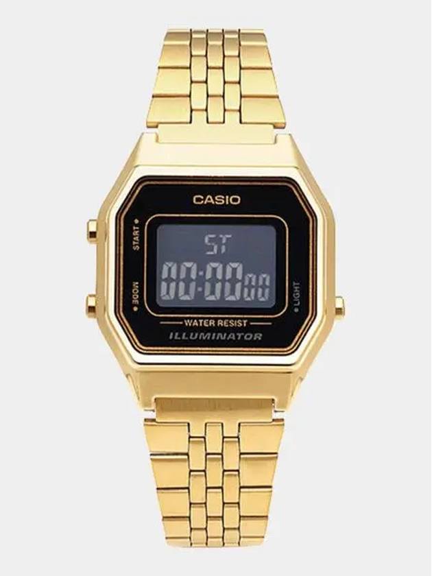 LA680WGA 1BDF LA680WGA 1B digital gold metal watch - CASIO - BALAAN 3