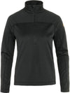 Women's Abisko Lite Fleece Half Zip Black - FJALL RAVEN - BALAAN 1