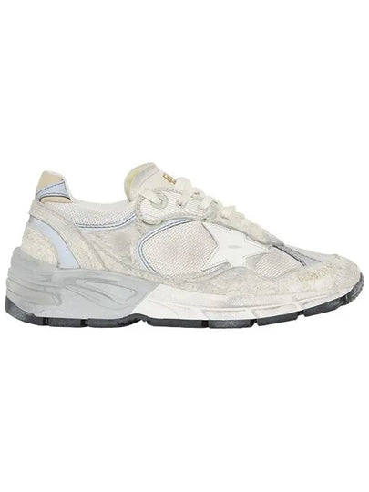 Mesh and Suede Leather Dad-Star Sneakers White Beige - GOLDEN GOOSE - BALAAN 2