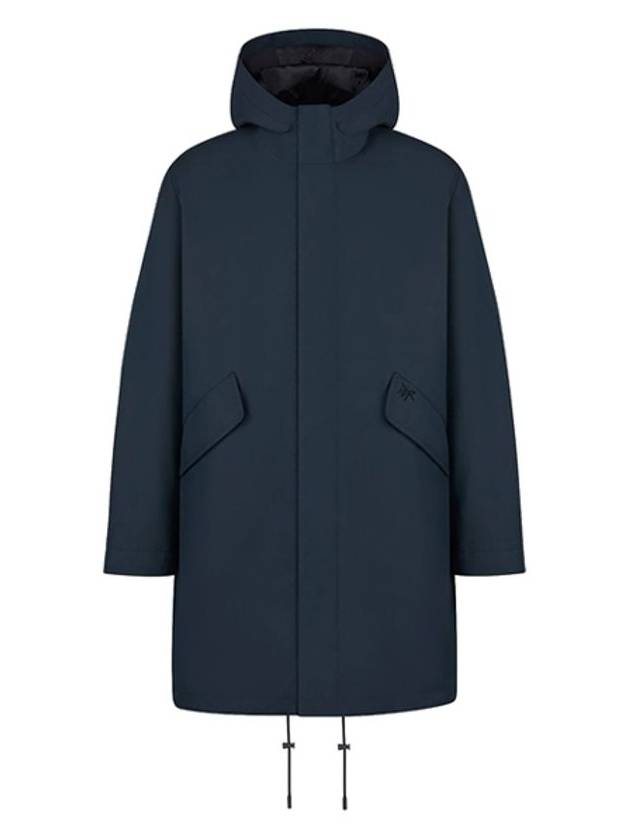 Shawn Stussy Logo Hooded Parka Navy - DIOR - BALAAN 1