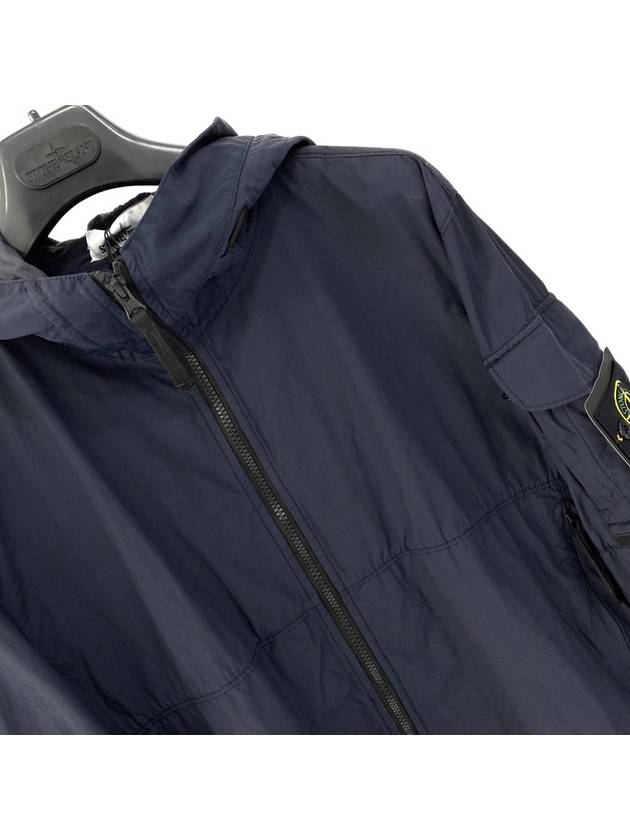 Men's Wappen Patch Naslan Watro Hooded Jacket Navy - STONE ISLAND - BALAAN 3