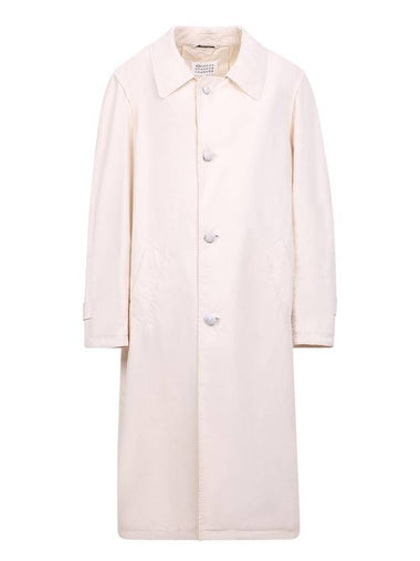 Oversized Cotton Trench Coat Beige - MAISON MARGIELA - BALAAN 1