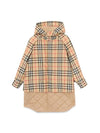 Kids Vintage Check Hooded Quilted Coat Beige - BURBERRY - BALAAN 1