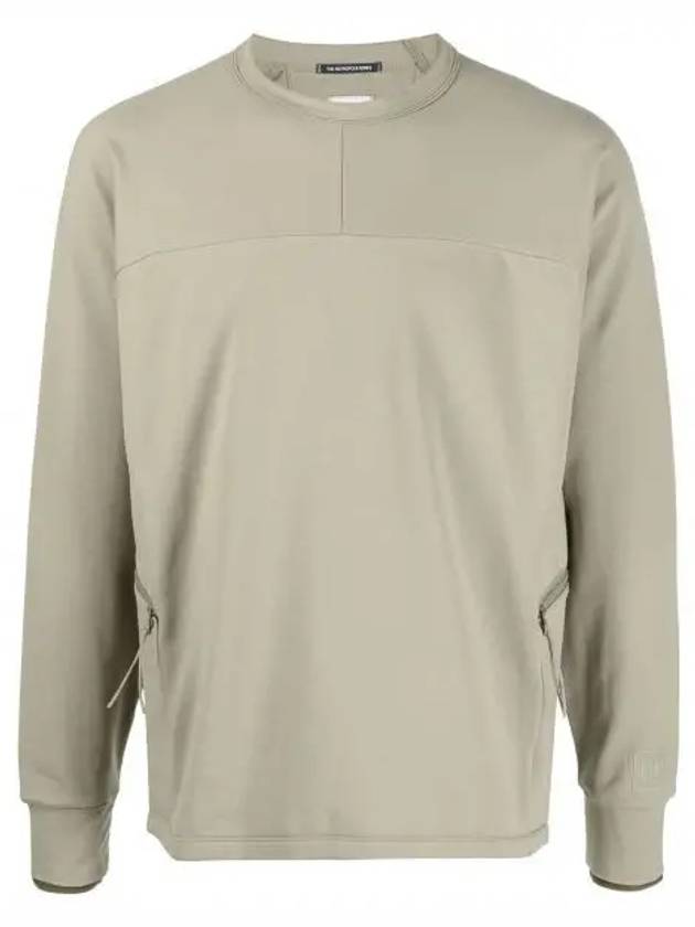 Metropolis Series Brushed Sweatshirt Green - CP COMPANY - BALAAN 2