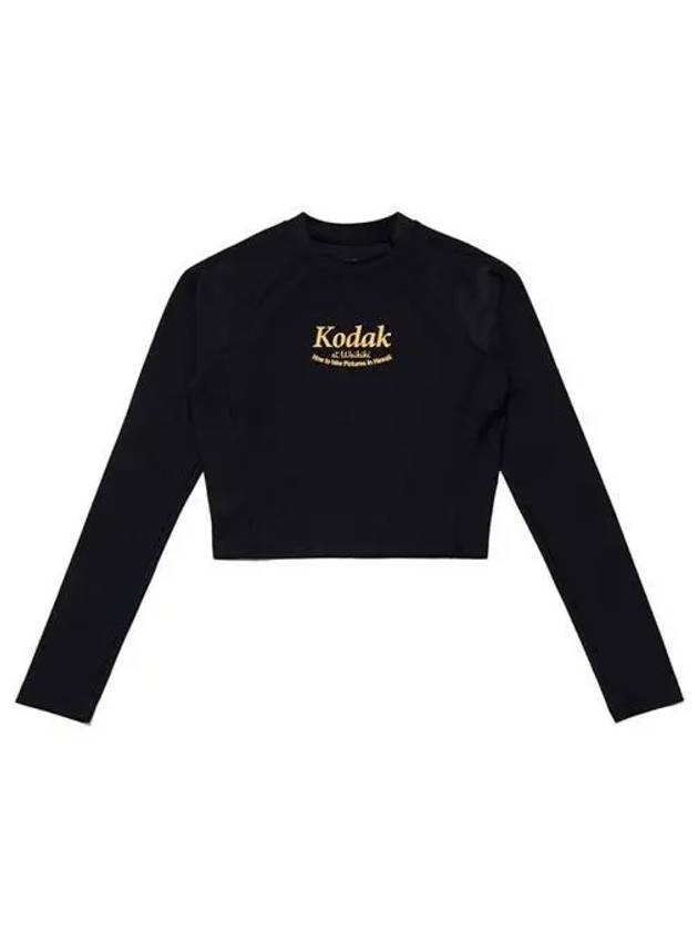 KODAK Hot Summer Warding Crop Rash Guard Women BLACK - KODO - BALAAN 1