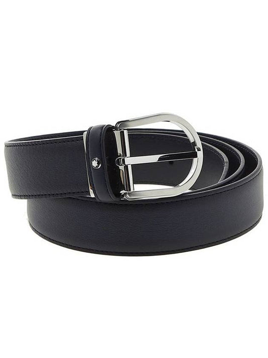 Meisterst?ck Business Sfumato Leather Belt Blue - MONTBLANC - BALAAN 1