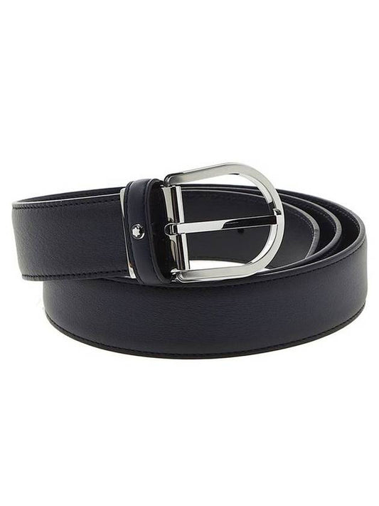 Meisterst?ck Business Sfumato Leather Belt Blue - MONTBLANC - BALAAN 1