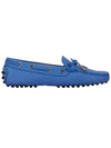 Women's Gommino Laceto Driving Shoes Blue - TOD'S - BALAAN 1