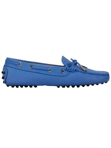 Women's Gommino Laceto Driving Shoes Blue - TOD'S - BALAAN 1