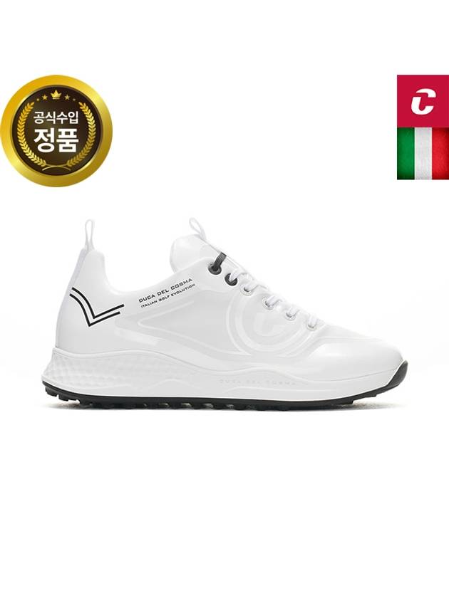 Official Italian handmade golf shoes WILDCAT WHITE - DUCA DEL COSMA - BALAAN 1