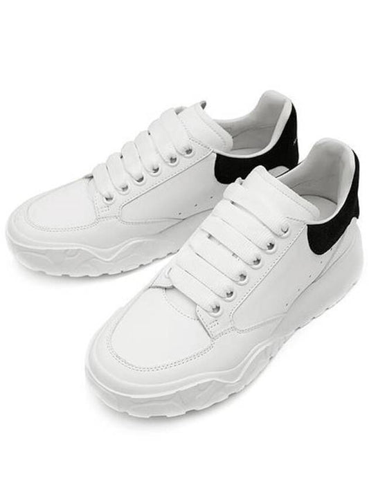 Court Trainers Suede Tab Low Top Sneakers White - ALEXANDER MCQUEEN - BALAAN 2