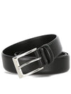 Buckle Leather Belt Black - HUGO BOSS - BALAAN 2