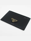 Vitello Triangle Logo Card Wallet Black - PRADA - BALAAN 7