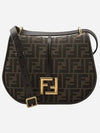 FF Logo Medium Shoulder Bag Brown - FENDI - BALAAN 2